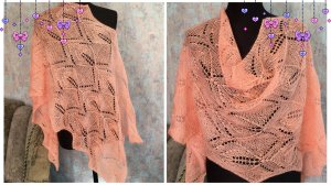 Шикарный узор спицами для палантина🔥