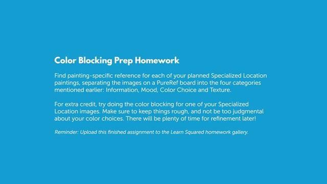 4. Color Blocking Prep Homework