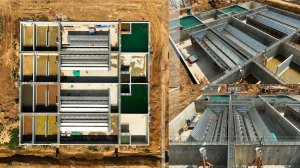 Комплекс очистных сооружений в Кашире. Июль 2025