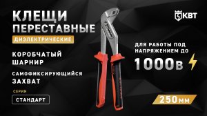 Клещи переставные диэлектрические 250 мм Серия СТАНДАРТ