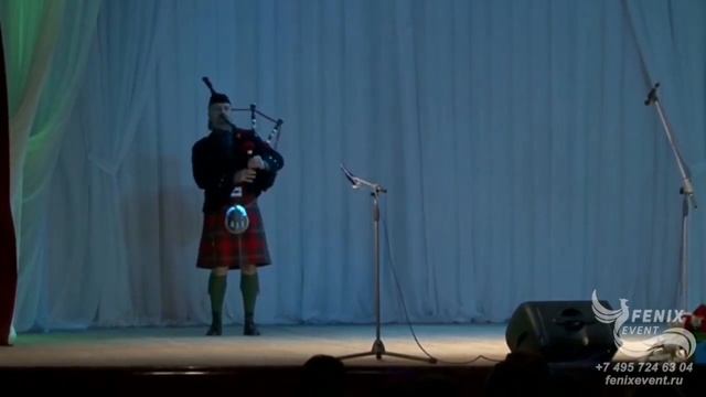 Шотландская волынка на встречу гостей на праздник и корпоратив в Москве - волынщик на праздник смотреть онлайн