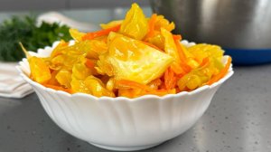 Всего 2 простых продукта в салате + заправка! КАПУСТА по-корейски! Так ВКУСНО и так просто готовить!