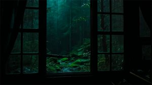 Звуки Дождя в Лесу за Окном | Уединение и Спокойствие для Сна и Отдыха