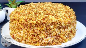 Торт три стакана без миксера! Без весов! Сочный без пропитки! Простой и вкусный десерт на кефире!