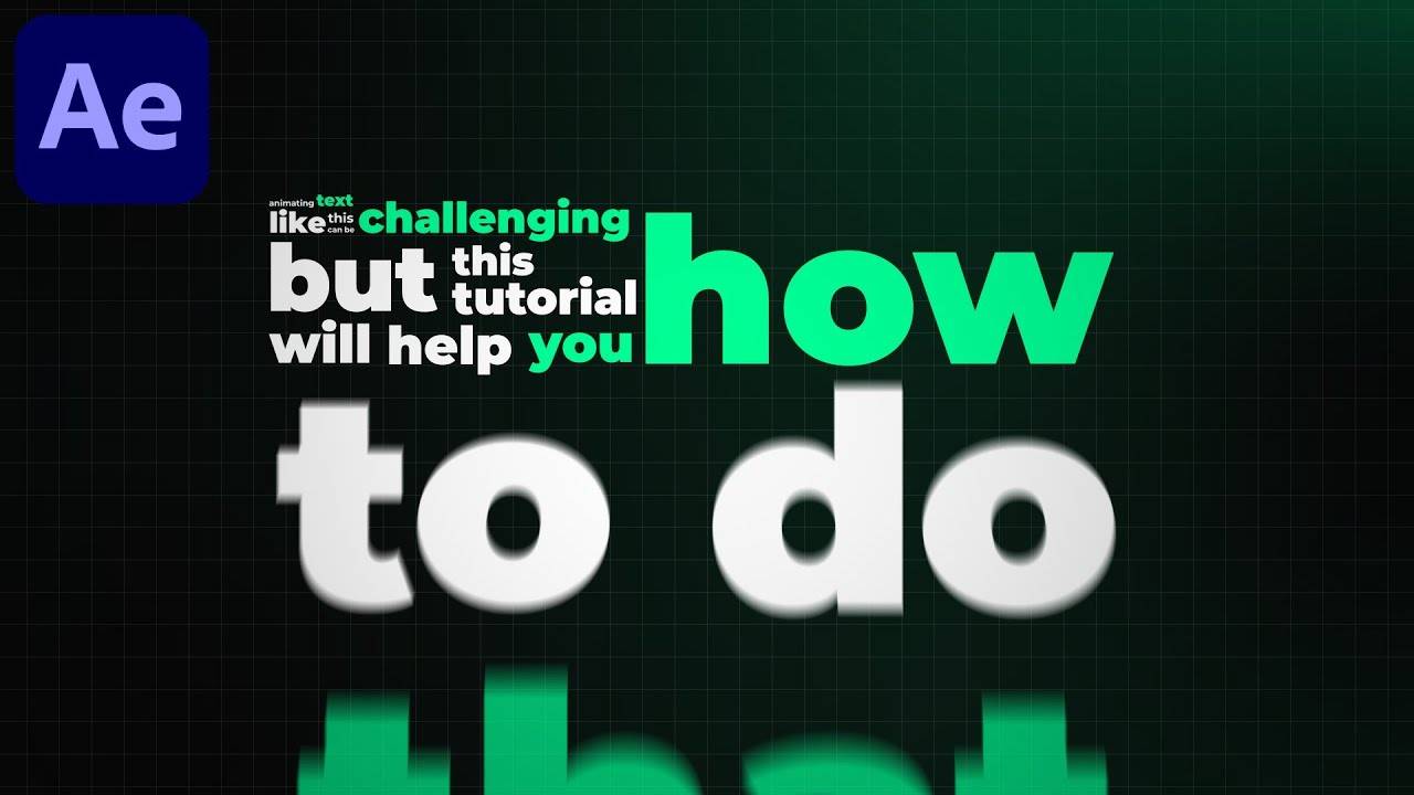 Создание кинетической анимации текста в After Effects смотреть онлайн