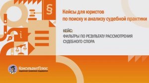 Фильтры по результату рассмотрения судебного спора
