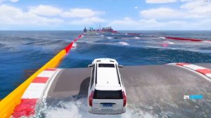 ПРОЕХАЛ ВОДНЫЕ КОЧКИ НА ГИГАНТСКОМ САМОМ ДЛИННОМ ЛИМУЗИНЕ DODGE CHALLENGER В ГТА 5