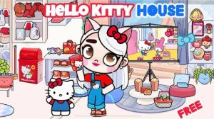 ВАУ 🎀 HELLO KITTY В AVATAR WORLD | Бесплатный Дом и Ролевая Игра