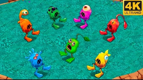 Призматический Зерномех - Все Версии (My Singing Monsters, Мои Поющие Монстры)