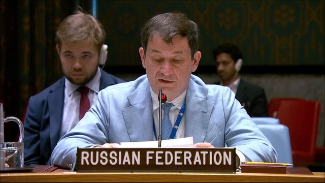EoV By First DPR Dmitry Polyanskiy Following The UNSC Vote On A Draft Resolution