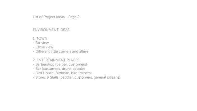 6. Listing Your Ideas