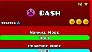 Прохождение уровня «Dash». 3 coins. Geometry dash.  #сезонконтентаRUTUBE
