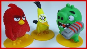 Энгри Бердс против СВИНА. Уменьшитель. Angry Birds. Киндер сюрприз.