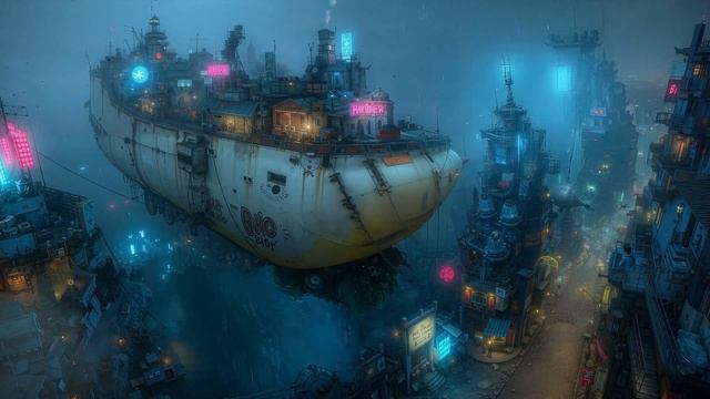 🌃 IMMERSE In Dark Ambient Cyberpunk Slicked Streets Beckon #Cyberpunk #DarkAmbient