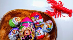 АСМР РАСПАКОВКА Киндер Сюрприз яйца 🥰🫵🏻👀