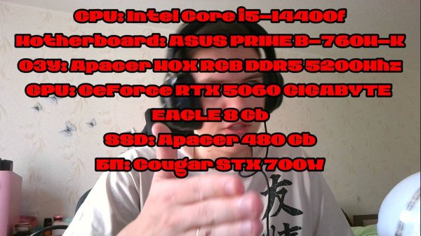 Intel Core i5-14400f + GeForce RTX 5060 Тесты связки!