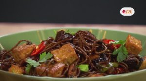 Гречневая лапша с тофу. Свекольно-сливочный мусс с сырными крокетами | Наедине с Мосиным /15