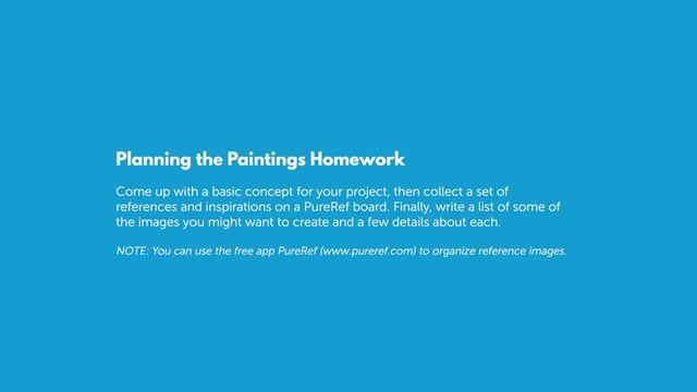 7. Planning the Paintings Homework