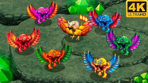 Призматический Совеникс - Все Версии (My Singing Monsters, Мои Поющие Монстры)