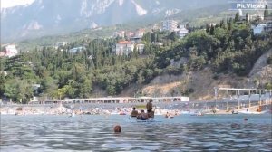 Крым Симеиз сегодня 16 июля 2025. Обстановка на пляже, какая погода в Крыму сейчас, море на курорте