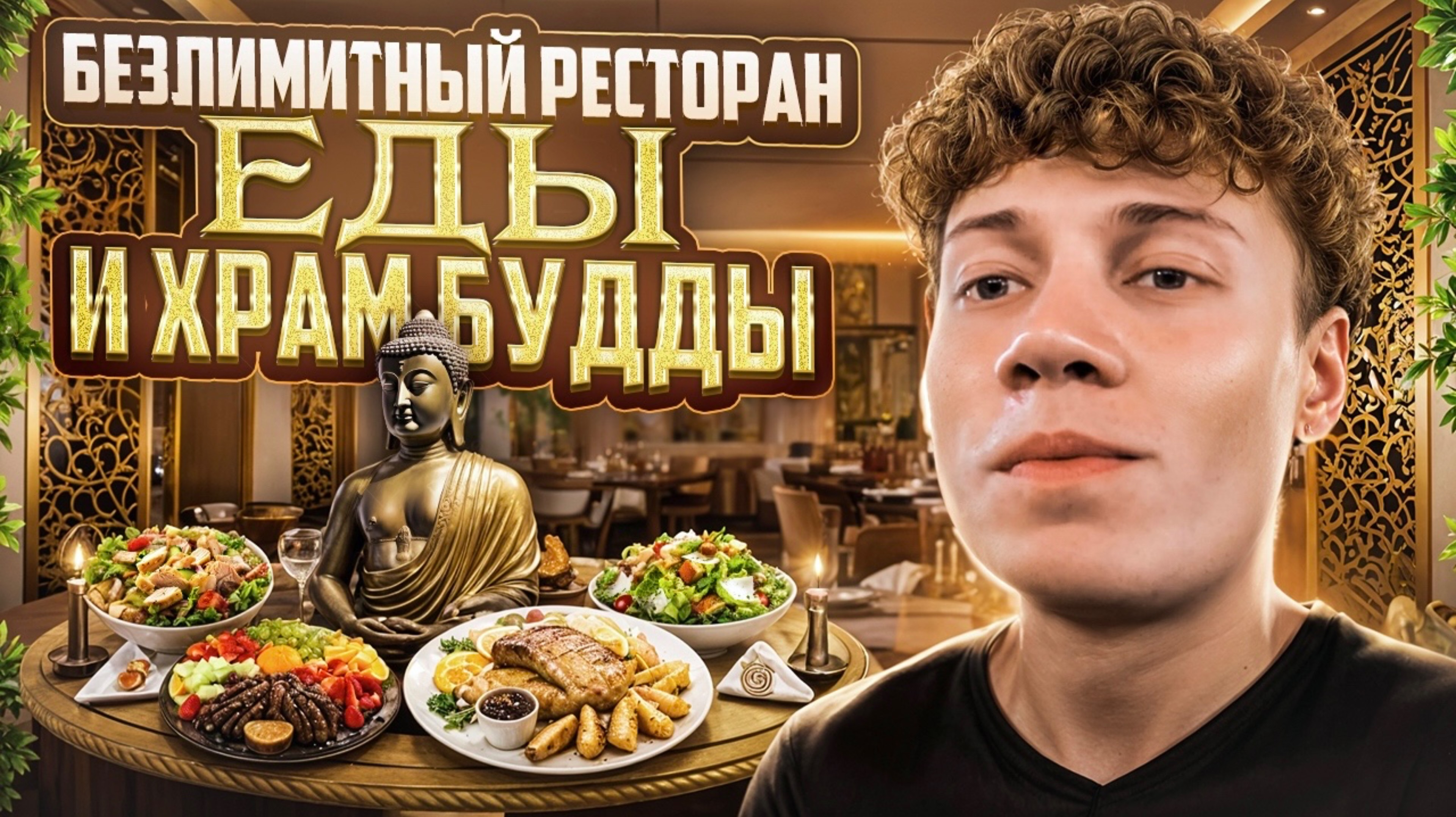 БЕЗЛИМИТНЫЙ РЕСТОРАН ЕДЫ И ХРАМ БУДЫ В ТАЙЛАНДЕ смотреть онлайн