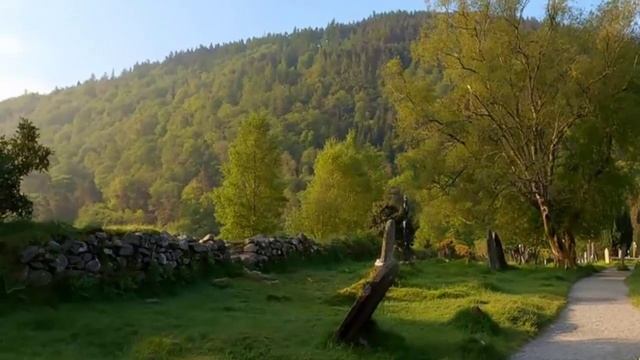 Ирландия красивые места достопримечательности осматриваем развалины древнего замка прогулка обзор