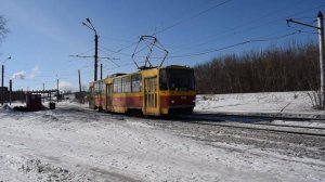 Трамвай Tatra T6B5SU-1030. Покатушки по Барнаулу. Стальной конь с бубенцами.