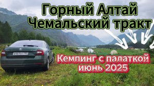 Горный Алтай с палаткой, Чемальский тракт