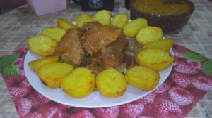 Нежное Мясо и Картофель с Хрустящей Корочкой. Просто и Полезно. С КБЖУ.