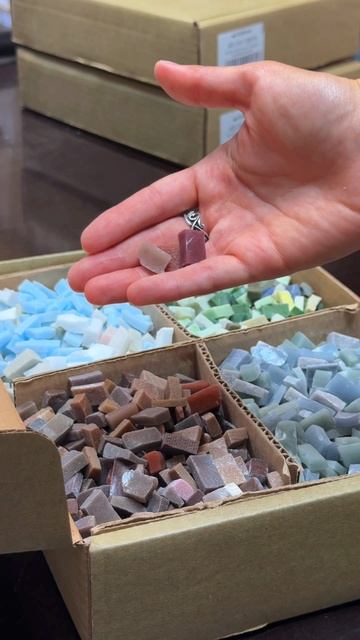 Наборы с колотой смальтой SMALTBOX. Быстрый обзор. смотреть онлайн