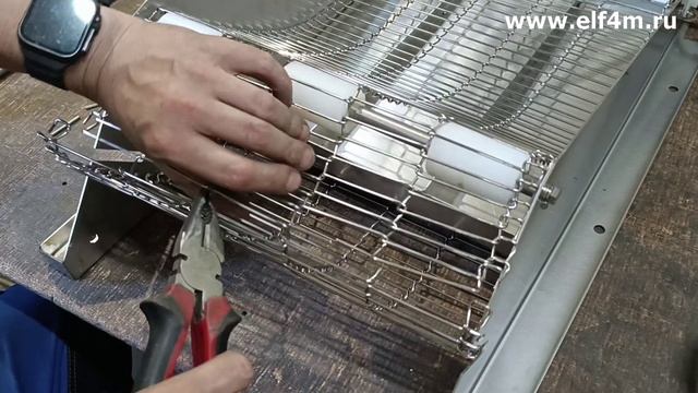 Ремонт сетки транспортера машины панировочной ИПКС-130(Н) смотреть онлайн