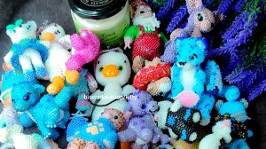 мои любимые амигуруми из бисера/обзор фигурок из бисера/коллекция фигурок