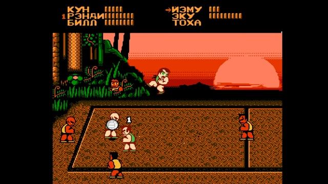 🎮 Nekketsu Koukou Dodgeball Bu, Вышибалы прохождение игры на денди (Dendy, Nes, 8 bit) смотреть онлайн