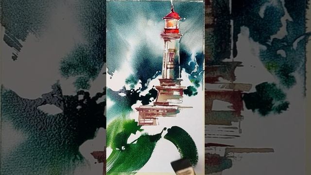 море, волны, маяк