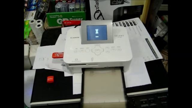 Принтер Canon Selphy CP1000 в работе смотреть онлайн
