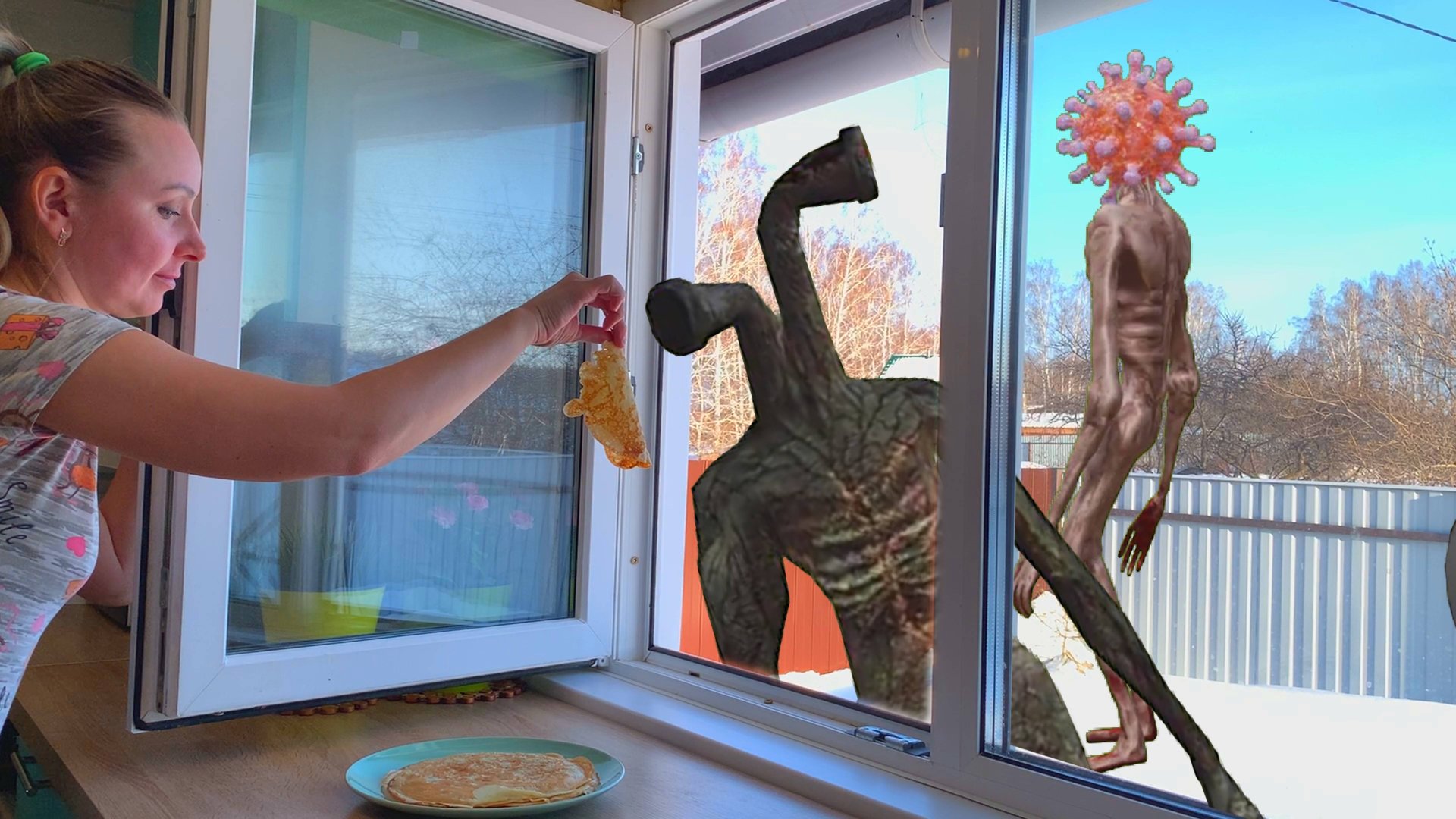 СИРЕНОГОЛОВЫЕ и другие МОНСТРЫ пришли ко мне домой в реальной жизни смотреть онлайн