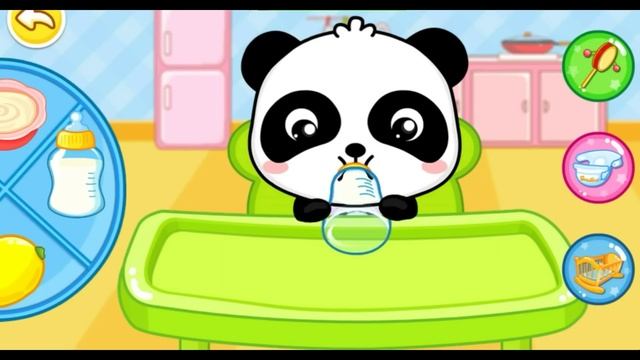 Уход за малышом и игра Панда для самых маленьких #Мультики #длядетей #питомцы #уход