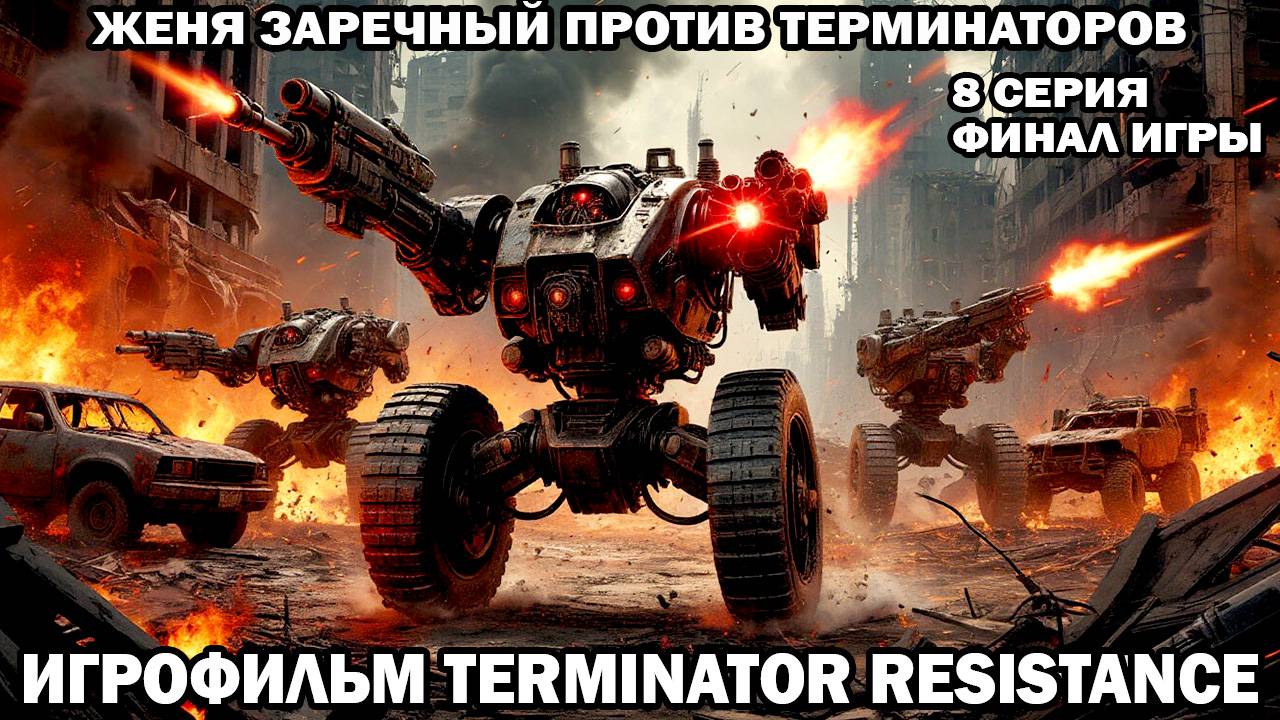 Финал Terminator Resistance Женя Заречный против терминаторов война с роботами в будущем 8 серия смотреть онлайн