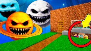 СЕМЬЯ ЛУНЫ ПРОСНУЛАСЬ И НАШЛА МЕНЯ в МАЙНКРАФТ! КОСМОС СТРАШНАЯ ЛУНА