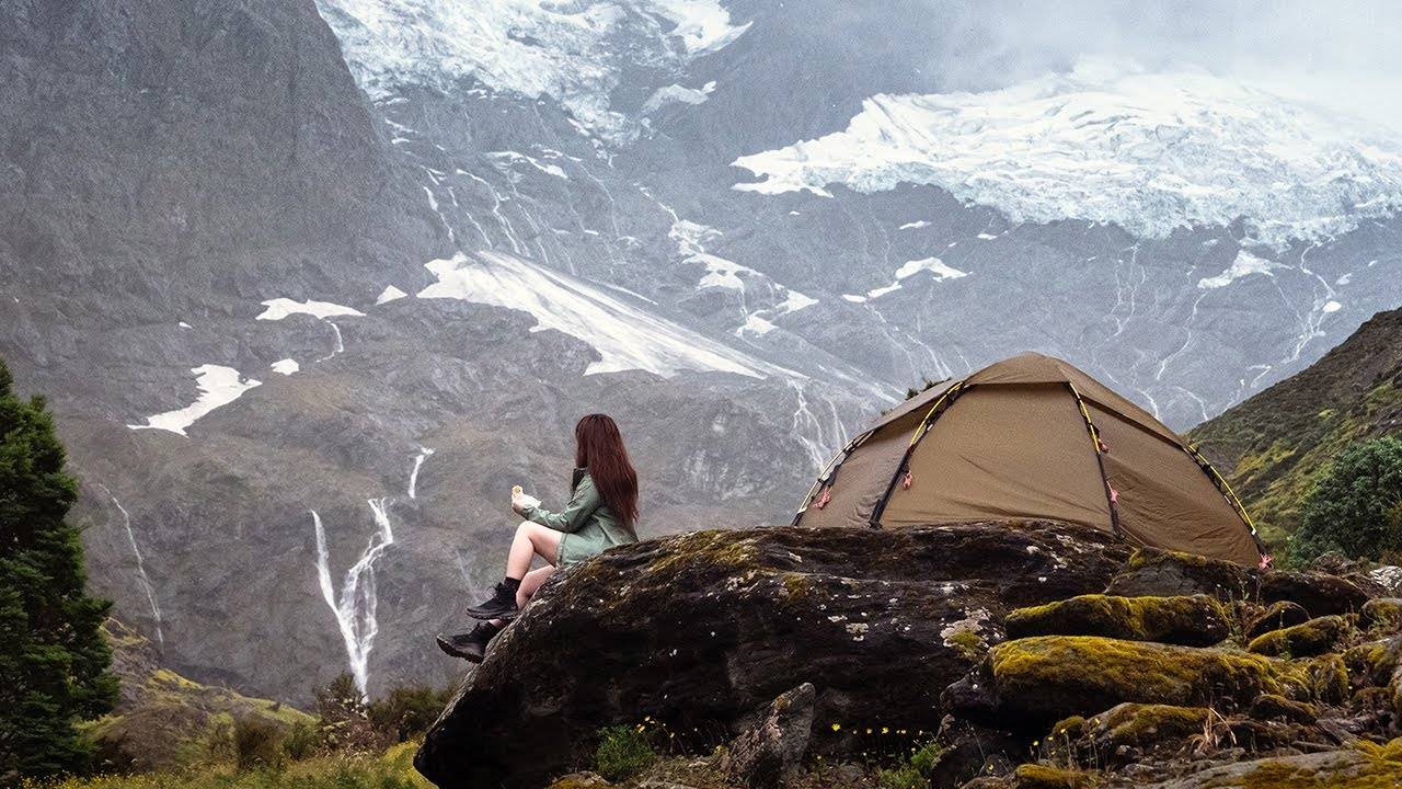 Тихий поход по первозданной природе Новой Зеландии | Кемпинг ASMR смотреть онлайн