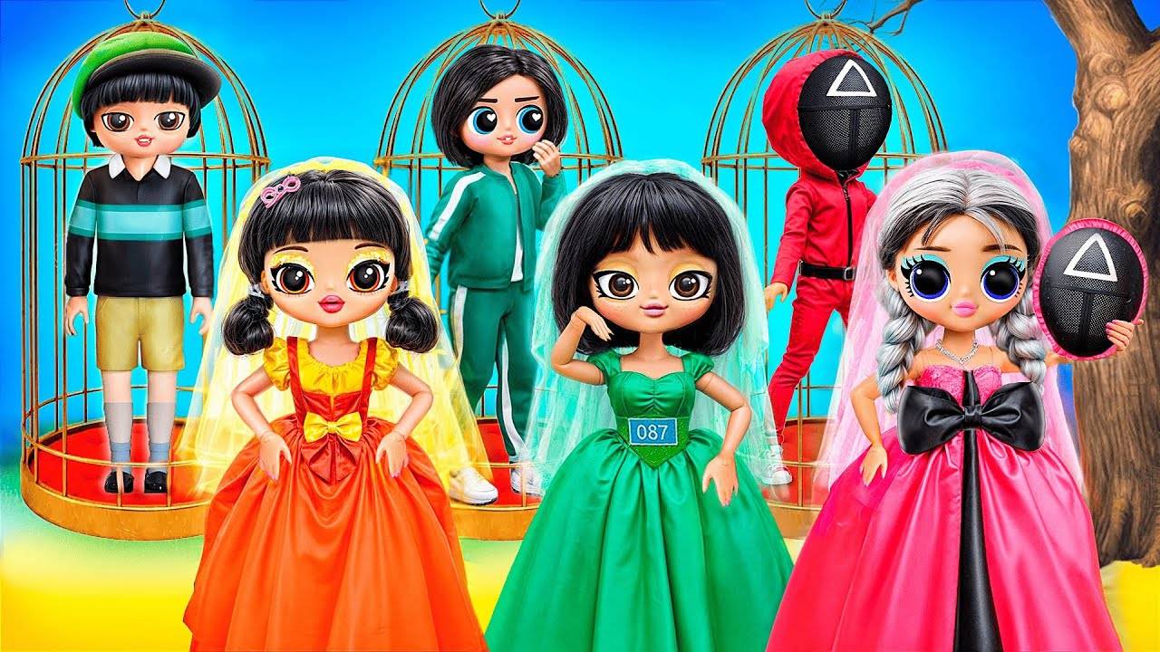 Кукла из Игра в Кальмара 3 ⧸ Свадебные идеи для кукол ЛОЛ