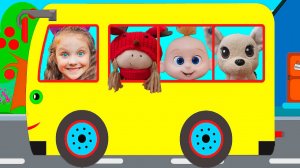Детская песенка про Автобус  /  Колеса у автобуса крутятся /  Видео для детей с Лизой