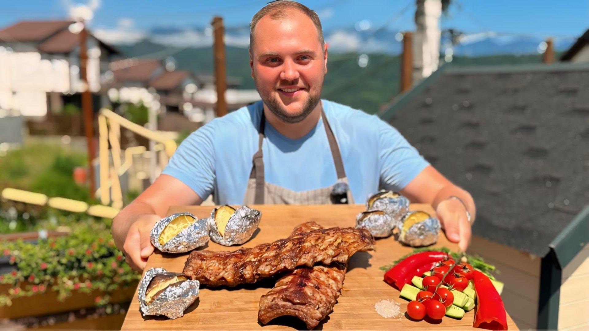 НАДОЕЛ ШАШЛЫК / ГОТОВИМ РЕБРА НА МАНГАЛЕ смотреть онлайн