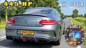 445ЛС Mercedes AMG C43 | 0-100 100-200 КМ/Ч и МАКСИМАЛЬНАЯ СКОРОСТЬ на АВТОБАНЕ AutoTopNL