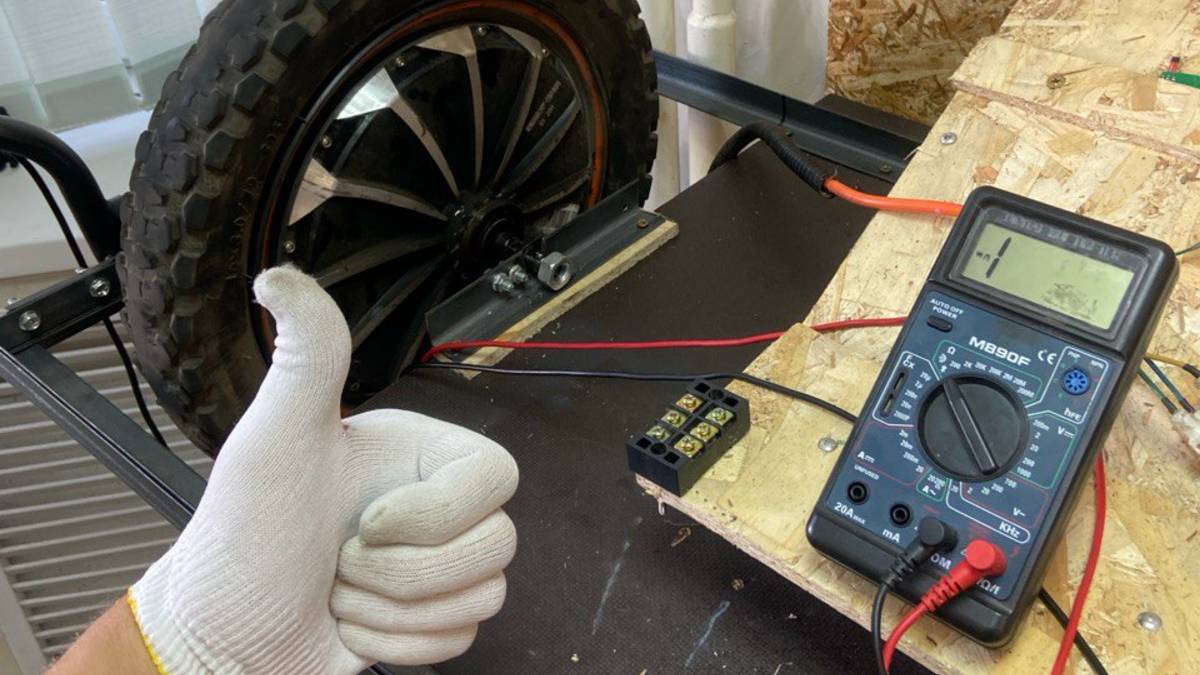 Диагностика колеса электровелосипеда