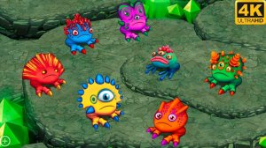 Призматическая Лягашка - Все Версии (My Singing Monsters, Мои Поющие Монстры)