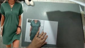 Моделирование. Платье со складкой посередине полочки. Выкройка № 1767.