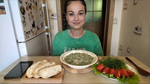 Мукбанг🥗 Окрошка, свежие овощи 👍🤤☺️