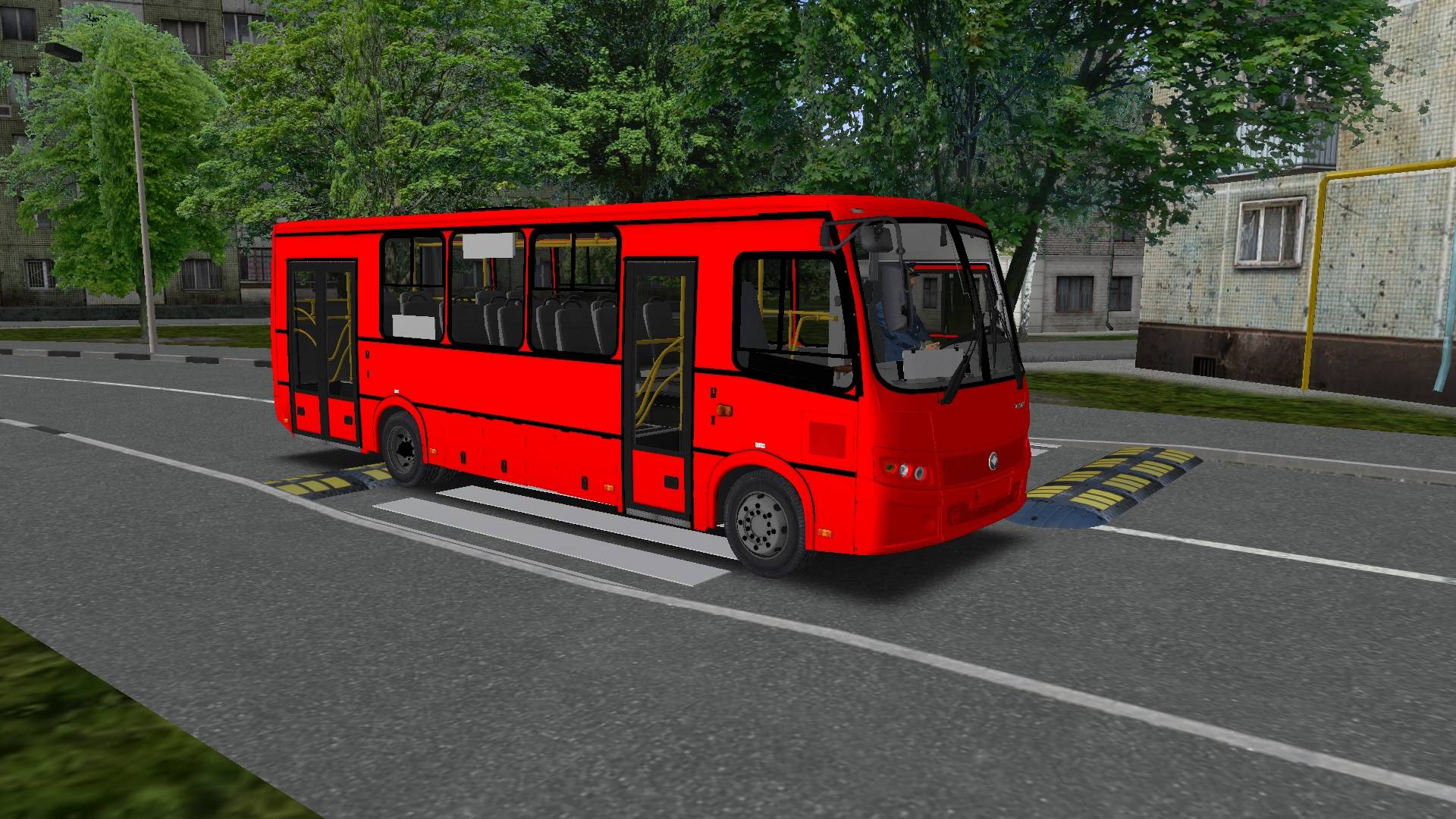 Поездка на ПАЗ-320414-05 по маршруту №1 по карте Могэс смотреть онлайн