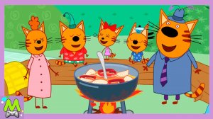 Три Кота Большое Путешествие.Отправляемся в Поход с Карамелькой Коржиком и Компотом.Мультик Игра